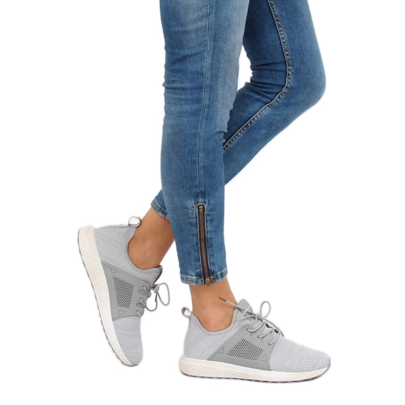 Zapatillas deportivas grises HY2820 L.GRAY 1