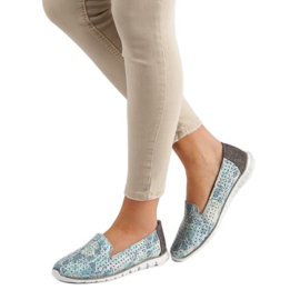 Filippo Señores de cuero de moda gris 1