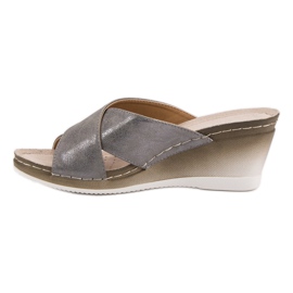 Sandalias de cuña VINCEZA gris 6
