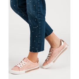 Kylie Zapatillas rosas con estrellas rosado 3