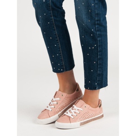 Kylie Zapatillas rosas con estrellas rosado 2