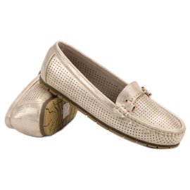 Kylie Mocasines brillantes amarillo 1