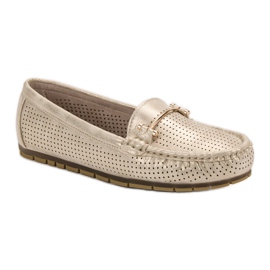 Kylie Mocasines brillantes amarillo 4