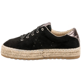 Seastar Alpargatas atadas negro 6