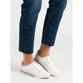 Kylie Zapatillas Blancas Con Estrellas blanco 2