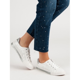 Kylie Zapatillas Blancas Con Estrellas blanco 3