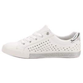 Kylie Zapatillas Blancas Con Estrellas blanco 4