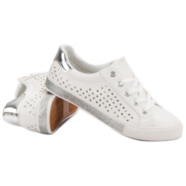 Kylie Zapatillas Blancas Con Estrellas blanco 5