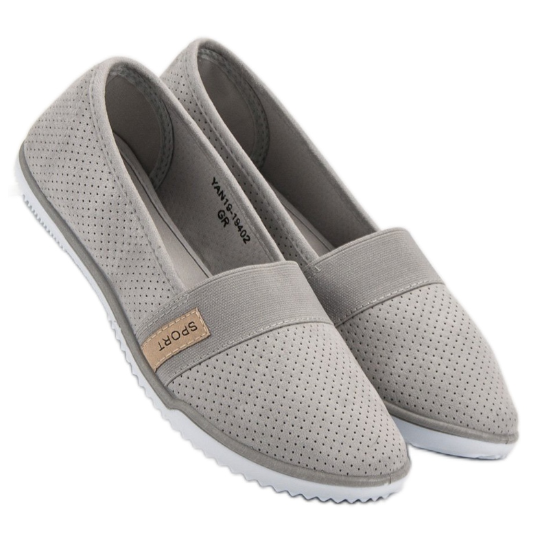 Slipons ligeros de VINCEZA gris 1 Slipons ligeros de VINCEZA gris 1