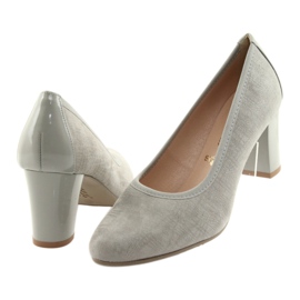 Arka Bombas Ark Women Cuero Flexible Flexible 5137 Gris 4
