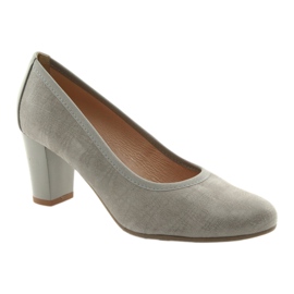 Arka Bombas Ark Women Cuero Flexible Flexible 5137 Gris 1