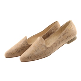 Bailarinas Lordsy para mujer piel Caprice 24203 beige 4