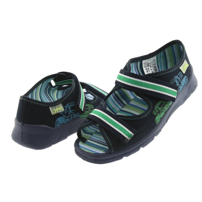 Sandalias befado calzado infantil 969X073 azul marino azul verde 4