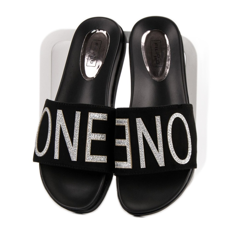 Filippo Pantuflas Black One negro 2 Filippo Pantuflas Black One negro 2