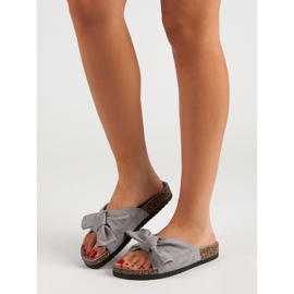 Zapatillas VINCEZA Con Lazo gris 1 Zapatillas VINCEZA Con Lazo gris 1