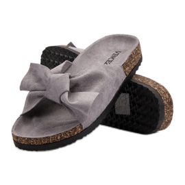 Zapatillas VINCEZA Con Lazo gris 5