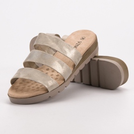 Zapatillas VINCEZA doradas dorado 8