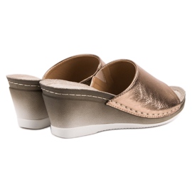 Sandalias de cuña VINCEZA dorado 2
