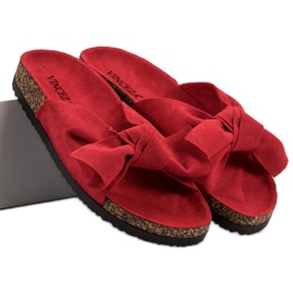 Zapatillas VINCEZA Con Lazo rojo 2