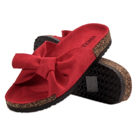 Zapatillas VINCEZA Con Lazo rojo 3