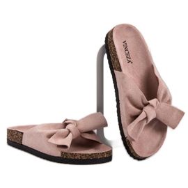 Zapatillas VINCEZA Con Lazo rosado 4