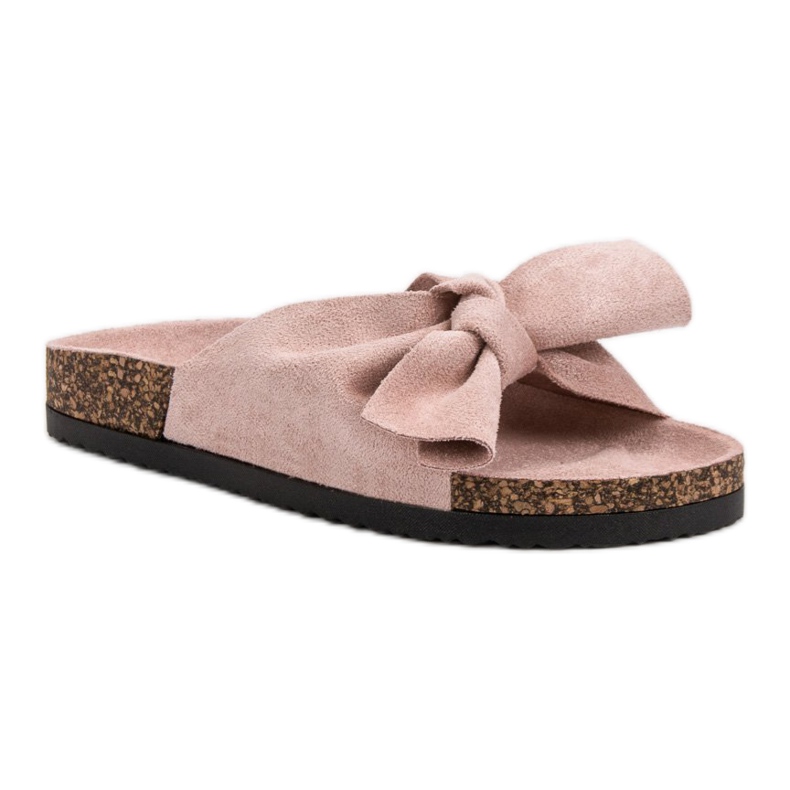 Zapatillas VINCEZA Con Lazo rosado 1