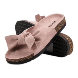 Zapatillas VINCEZA Con Lazo rosado 3
