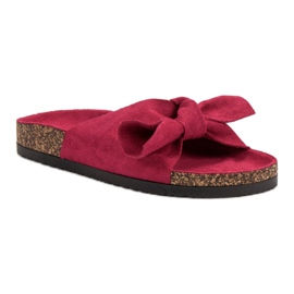 Zapatillas VINCEZA Con Lazo rosa 1