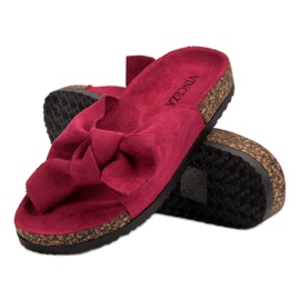 Zapatillas VINCEZA Con Lazo rosado 6