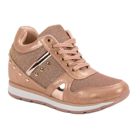Cm Paris Zapatillas rosas con pedrería rosado 5