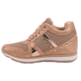 Cm Paris Zapatillas rosas con pedrería rosado 6