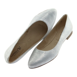 Bailarinas de salón para mujer Caprice 22104 plateado azul gris 5
