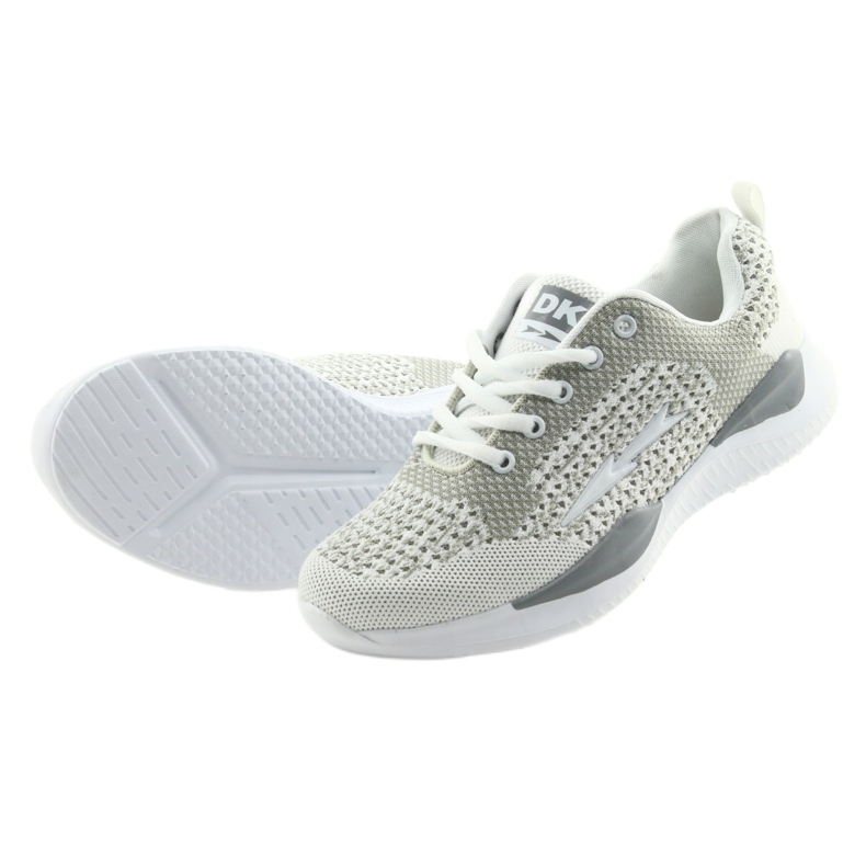 Deportivas de mujer blancas DK SA349 plantilla blanco-gris con viscoelástica 5 Deportivas de mujer blancas DK SA349 plantilla blanco-gris con viscoelástica 5