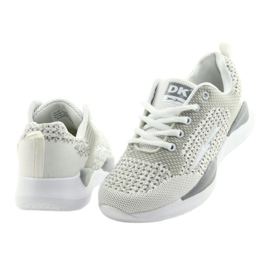 Deportivas de mujer blancas DK SA349 plantilla blanco-gris con viscoelástica 4 Deportivas de mujer blancas DK SA349 plantilla blanco-gris con viscoelástica 4