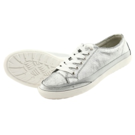 Calzado deportivo de mujer, atado Filippo 703 plateado gris 5