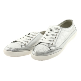 Calzado deportivo de mujer, atado Filippo 703 plateado gris 3