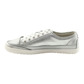 Calzado deportivo de mujer, atado Filippo 703 plateado gris 2