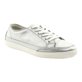 Calzado deportivo de mujer, atado Filippo 703 plateado gris 1