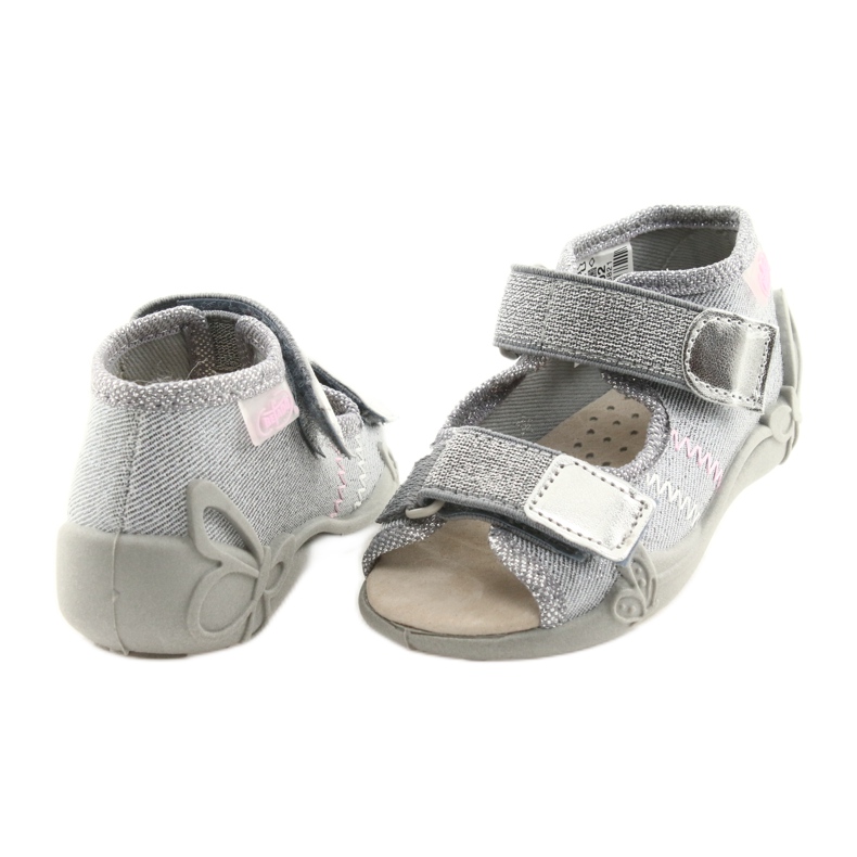 Calzado infantil befado 342P002 plateado gris 4