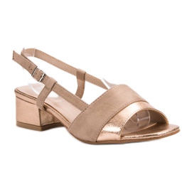 Sandalias VINCEZA en polvo rosado 1