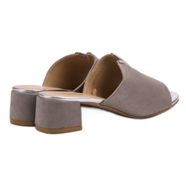 Pantuflas VINCEZA de ante gris 3