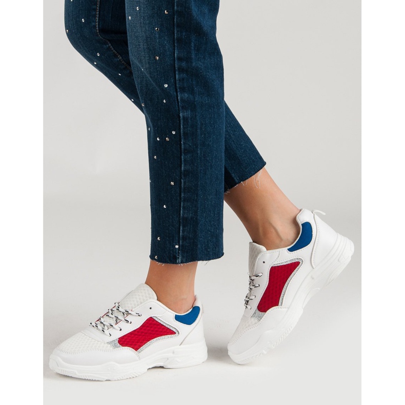 Calzado deportivo cómodo blanco multicolor 2