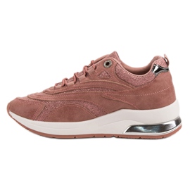Zapatillas rosas de moda rosado 4