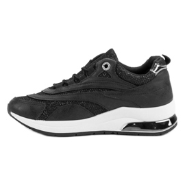 Zapatillas negras de moda negro 6