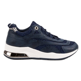 Zapatillas de deporte azul marino de moda 4