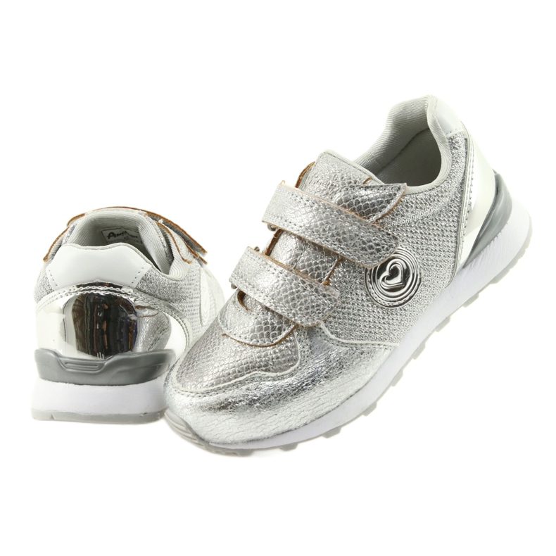 Zapatillas deportivas plateadas American Club ES26 gris 9