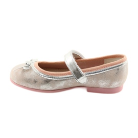 Salones bailarinas con lazo American Club GC18 gris rosado 2