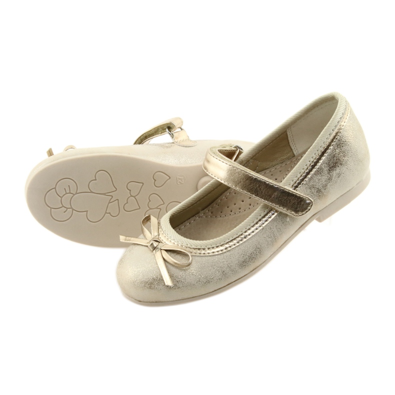 Salones bailarinas con lazo American Club GC18 marrón amarillo 4