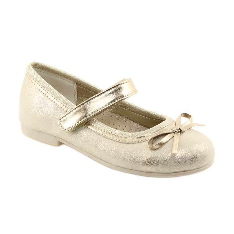 Salones bailarinas con lazo American Club GC18 marrón amarillo 1