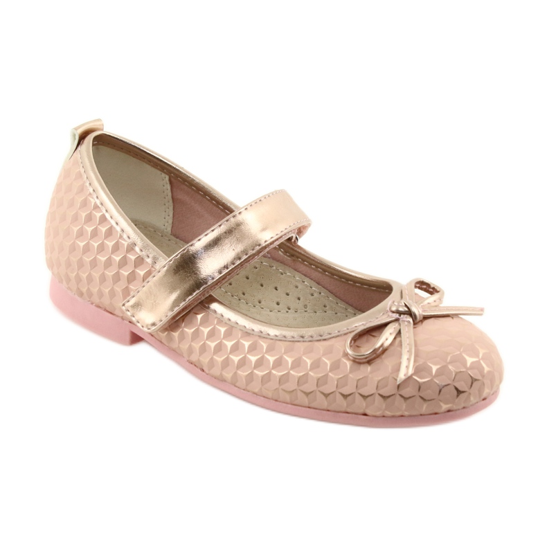Bailarinas lazo niña American Club GC16 amarillo rosado 1